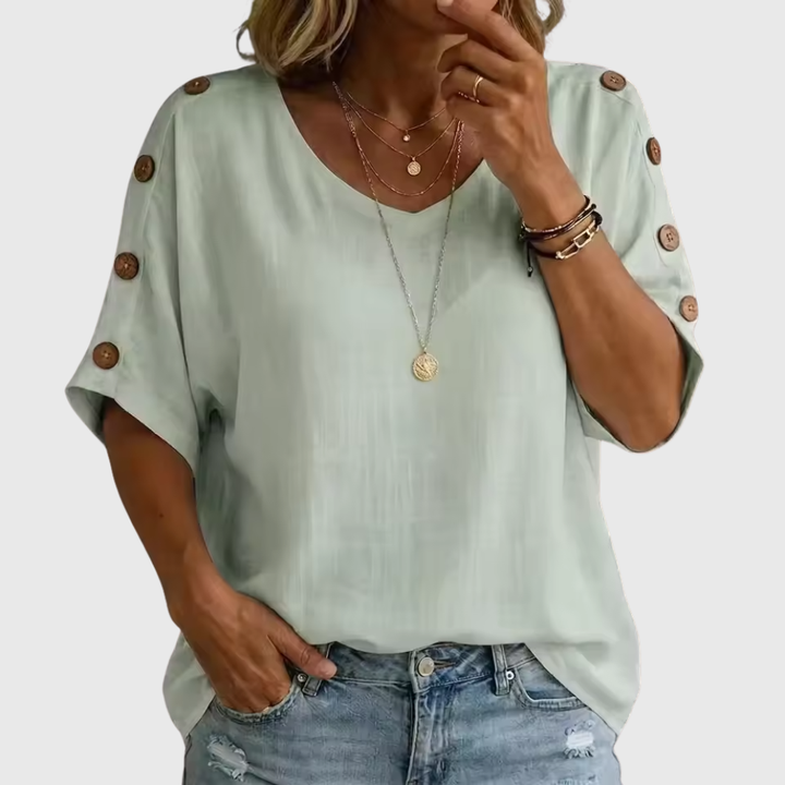 Bellie | Casual Loose Button Up Shirt