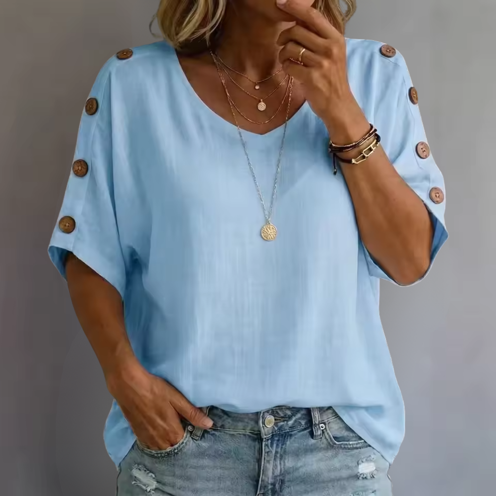 Bellie | Casual Loose Button Up Shirt