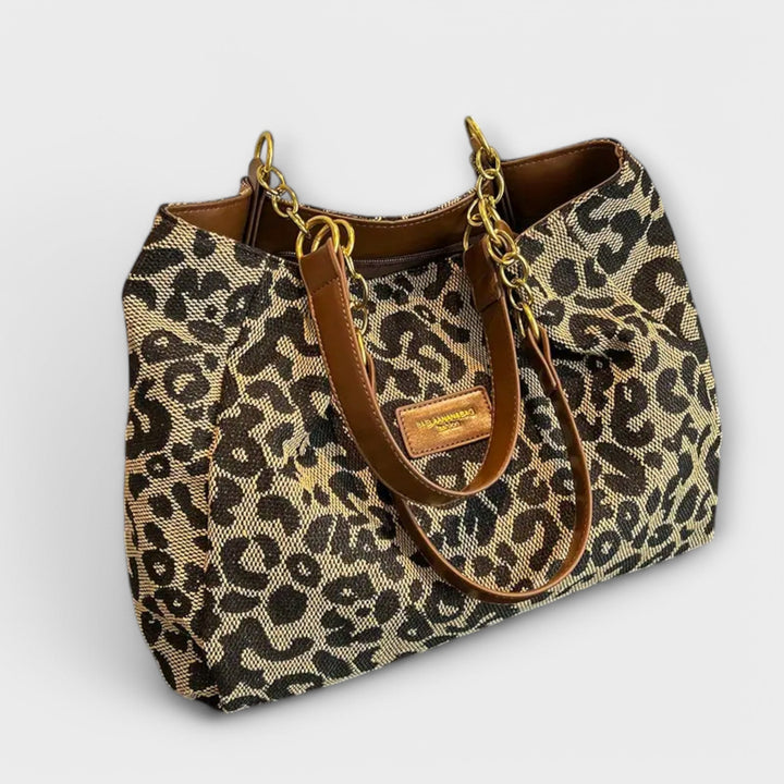 Eleanor | Leopard Canvas Tote