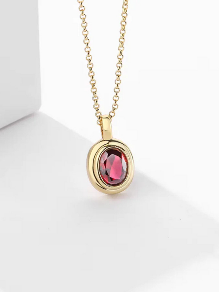 Joelle | Ruby Pendant Necklace
