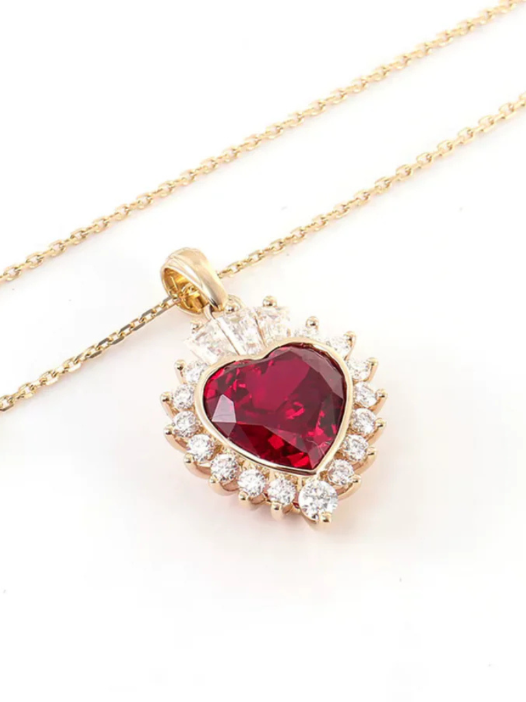 Imara | Ruby Heart Pendant