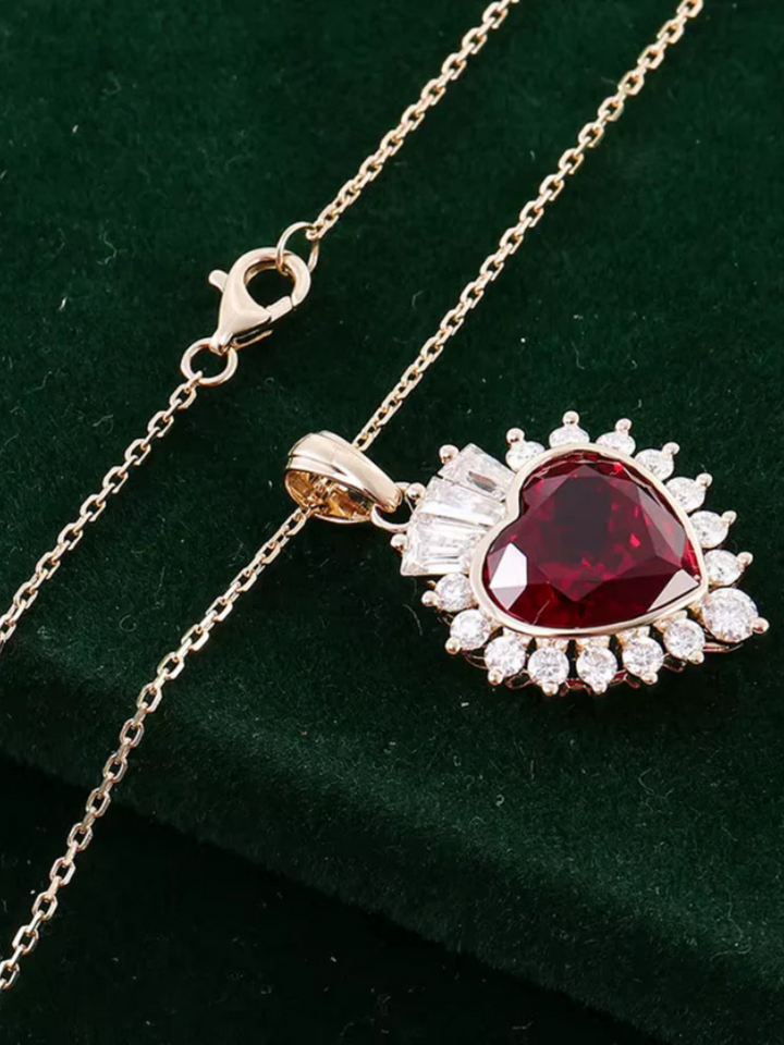 Imara | Ruby Heart Pendant