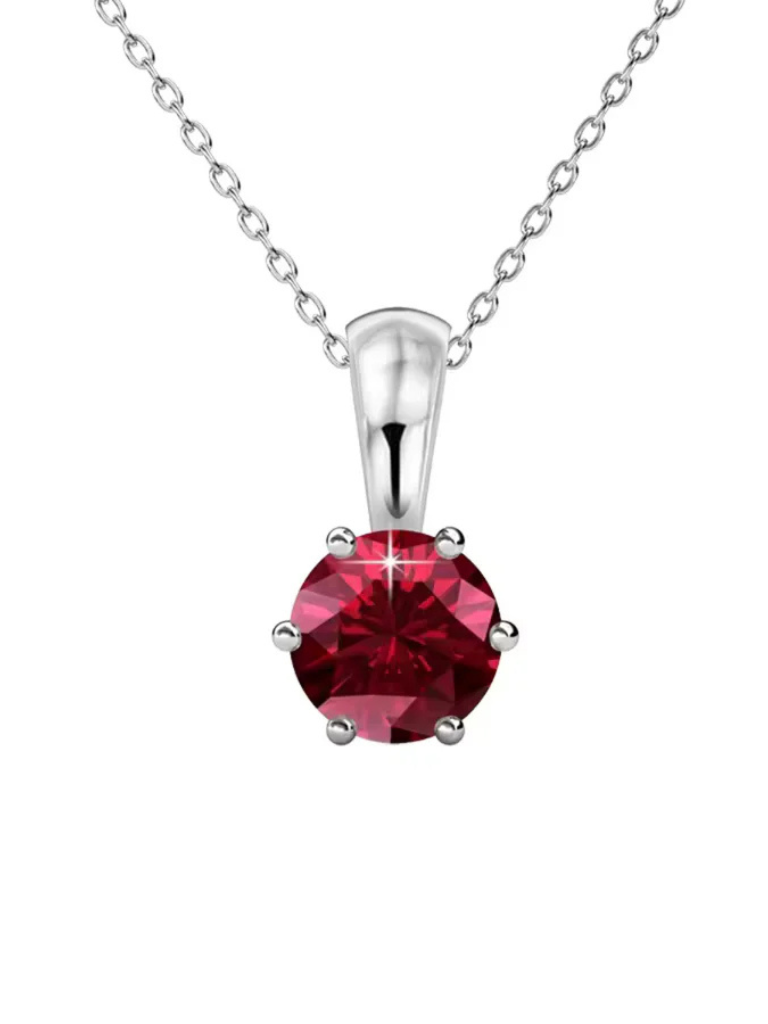 Sasha | Ruby Solitaire Pendant