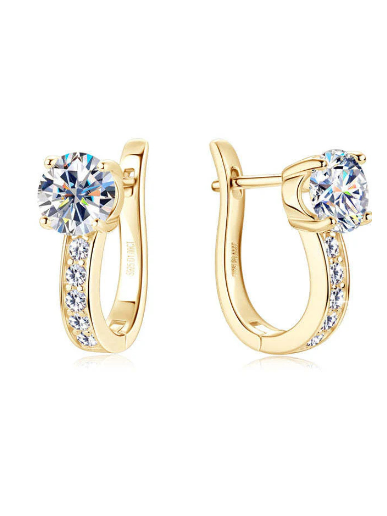 Lori | Sparkling Gold Hoops