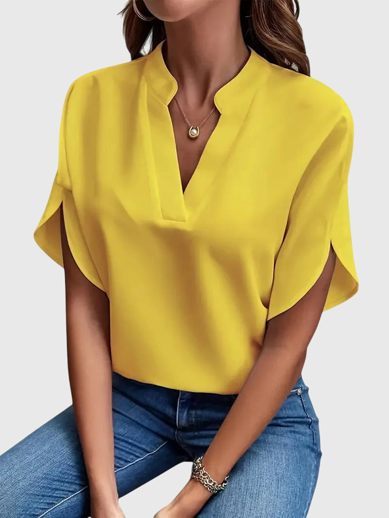 Elora | Soft and Elegant V-Neck Shirt