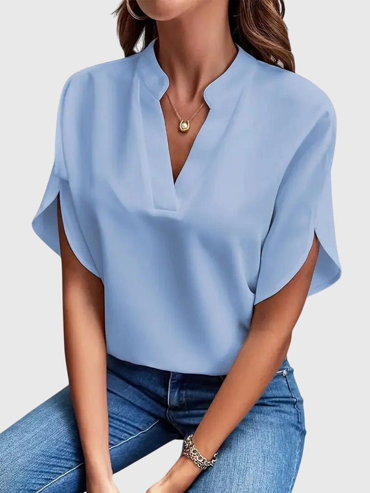 Elora | Soft and Elegant V-Neck Shirt