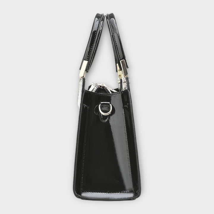 Eleanor | Glossy Crocodile Pattern Handbag