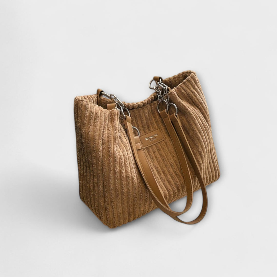 Eleanor | Soft Cord Shoulder Bag