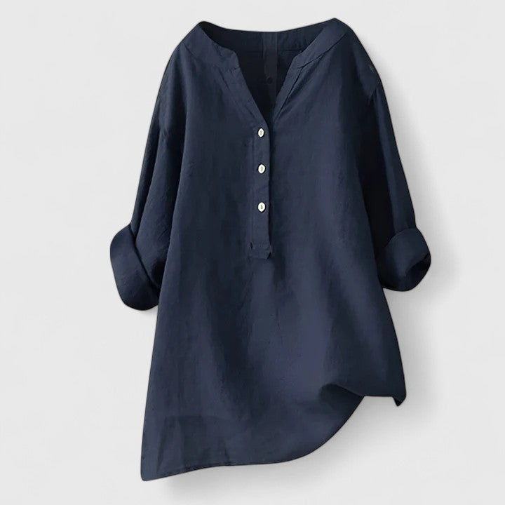 Elanor | Elegant Button-Front Shirt