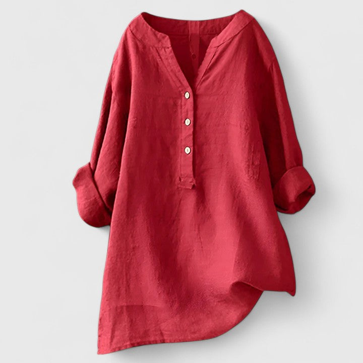 Elanor | Elegant Button-Front Shirt